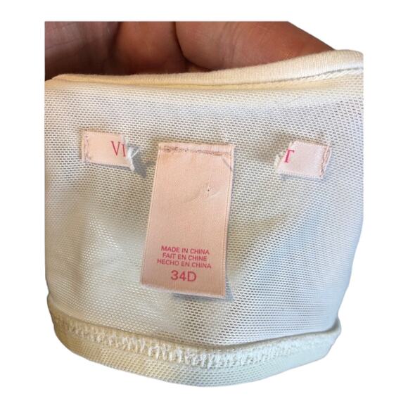 Victoria’s Secret Long White Strapless tube dress built in bra 34 D size medium - Picture 9 of 16